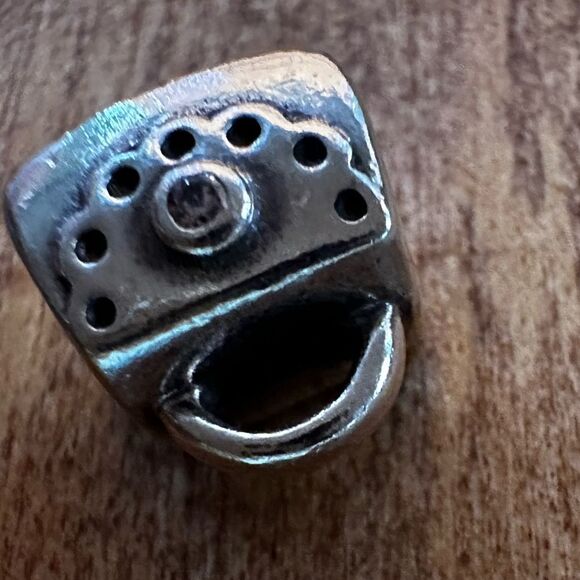Pandora Handbag Satchel Purse Charm 925S with CZ Crystal Accent Retired - Picture 7 of 13